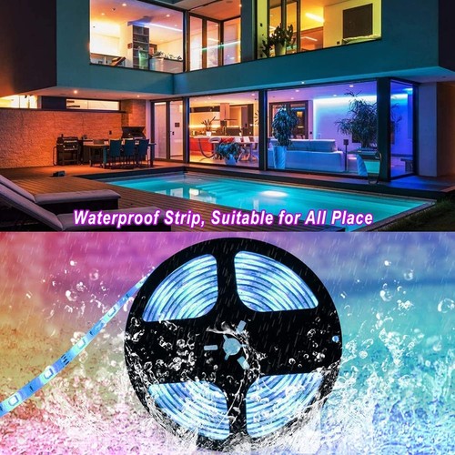 Customizable 5M RGB LED Strip with Bluetooth Control - Music Sync & Waterproof - Picture 4 of 9