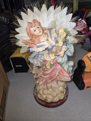 vintage fiber optic angel figurine, likely part of the Ray Chia