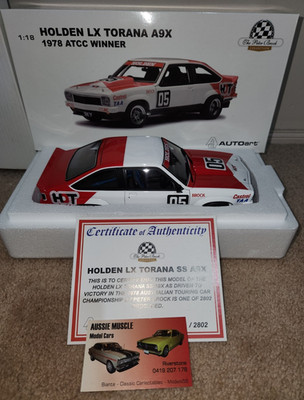 1:18 Biante HDT LX A9X SS Torana #05 Peter Brock 1978 ATCC Championship Winner