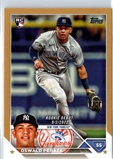 2023 Topps Update #US44 Oswald Peraza /2023 RC Rookie Gold