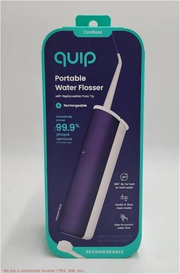 #ad #ad quip Rechargeable Cordless Water Flosser 2 Modes 360 Tip Midnight Blue $32.99