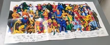 2008 Reproduction of 1987 History of the DC Universe Poster JLA-SA LSH DC Comics