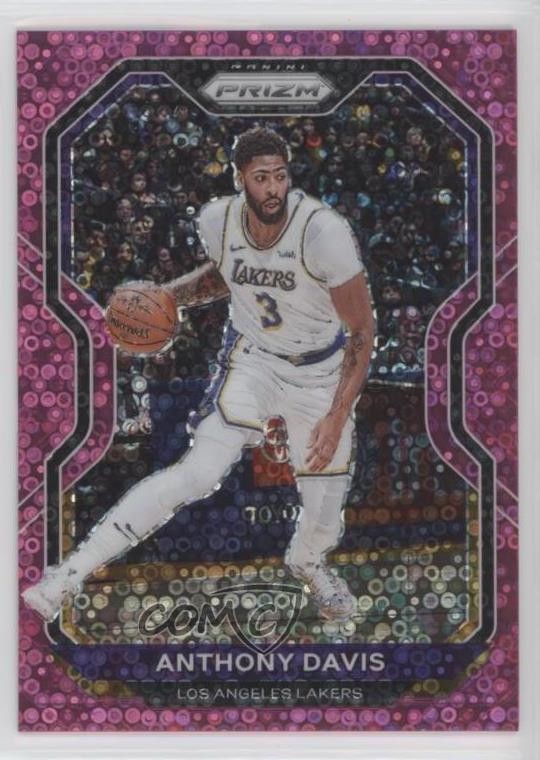 2020-21 Panini Prizm Fast Break Pink Prizm /50 Anthony Davis #109 hs9