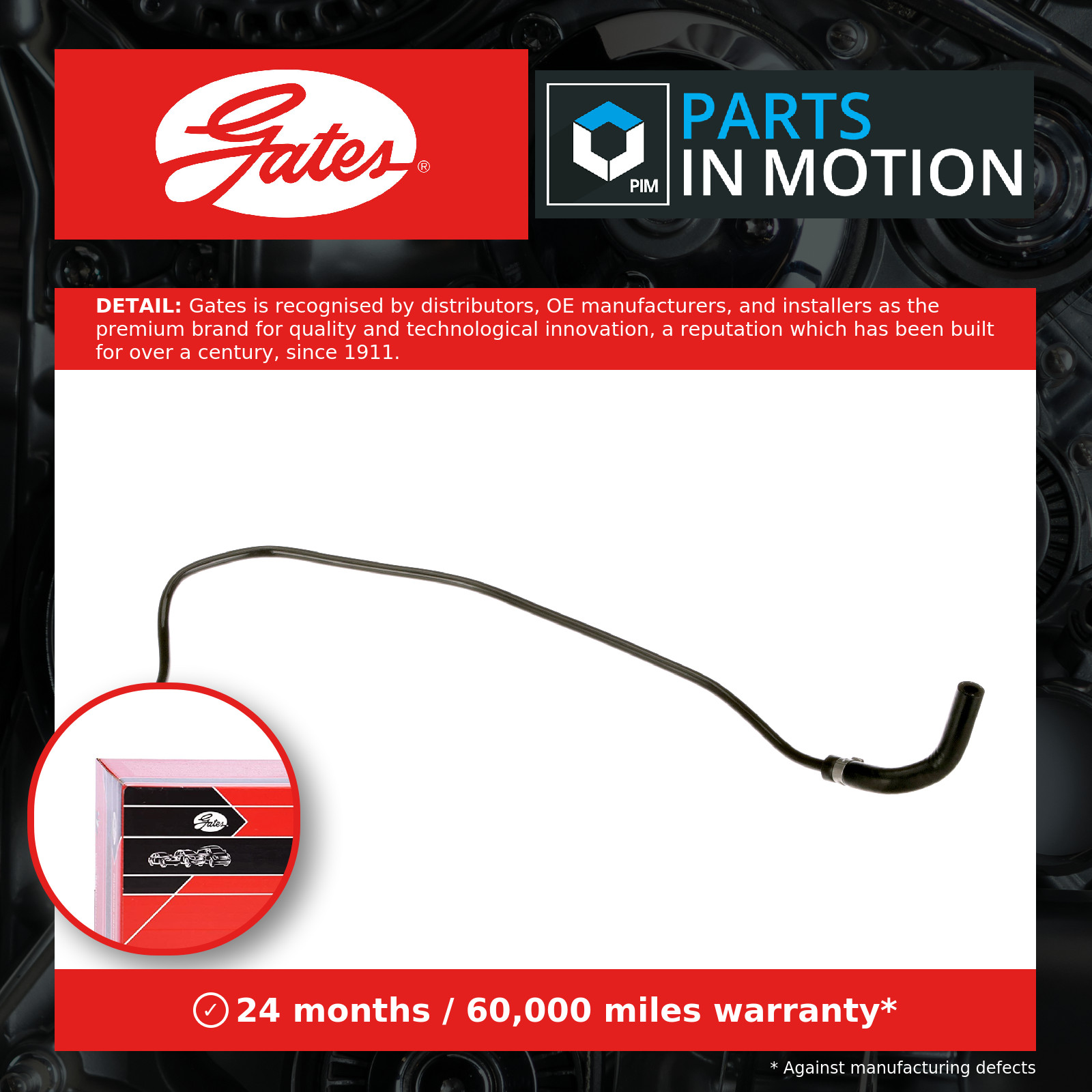 GATES 02-2698 Heater hose for OPEL,VAUXHALL - Image 23