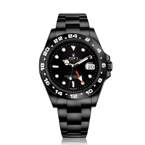 Rolex Explorer II Black PVD/DLC Coated Stainless Steel Watch W...