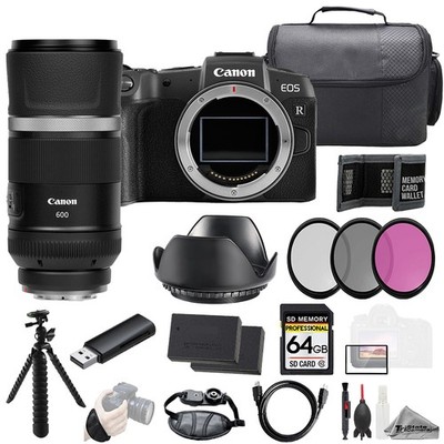 Canon EOS RP + RF 600mm f/11 IS STM Lens+64GB+Ext Bat+3PC Filter-Kit