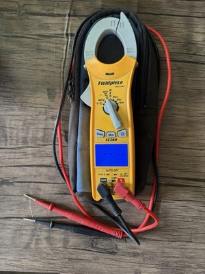 Fieldpiece SC260 Compact Clamp Meter Used with Case And Probes