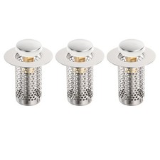 3Pcs Bathroom Sink Drain Strainer 2"x2" Sink Drain Strainer Hair Catcher