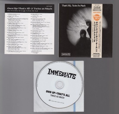TWICE AS MUCH Own Up + That's All + 2 Japan Import CD EX Gatefold Mini LP Obi