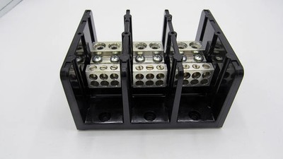 LBA363206 SQUARE D Power Distribution Block, 3 Pole, 350 A Copper, 600 V AC/DC