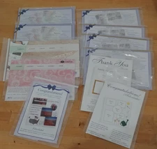 Mixed Lot Creative Memories Embellishments: 11 Sealed Thank You Gift Packs. NIP