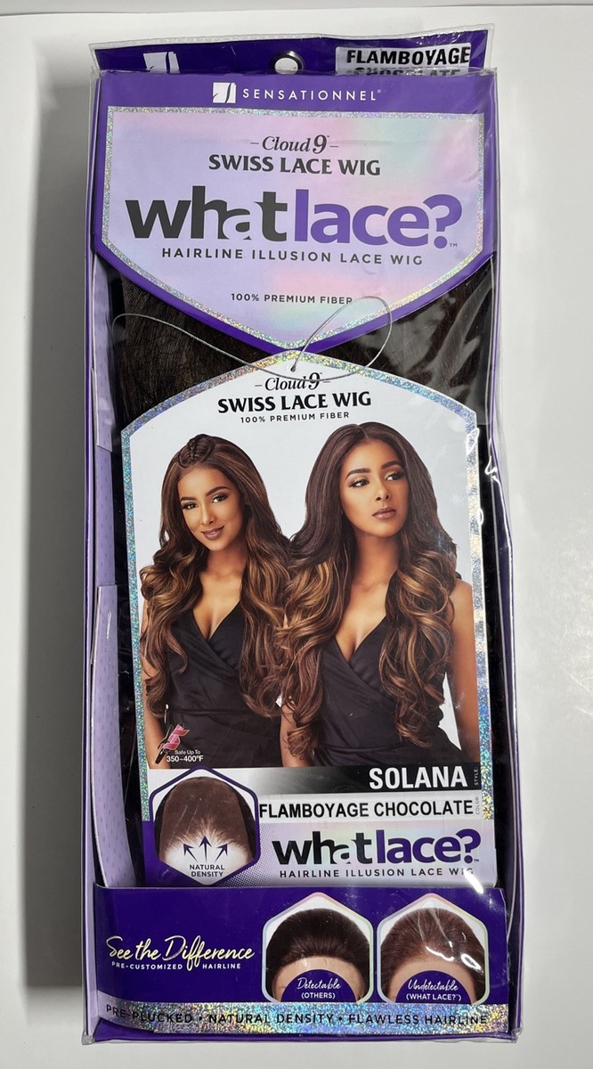 Sensationnel Cloud 9 Swiss Lace Wig (What Lace?) SOLANA Flamboyage  Chocolate B2 | eBay