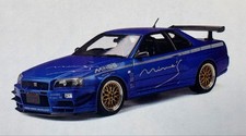 Kyosho 1/18 Mine's Nissan Skyline GT-R R34 BNR34 Bayside Blue NISMO
