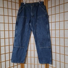 Vtg Carhartt B73 DST Double Knee Logger/Carpenter Jeans Sz 34X30 Loose Orig Fit