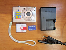 Sony Cyber-shot DSC-W30 6.0MP Digital Camera Charger Silver Retro Working Tested