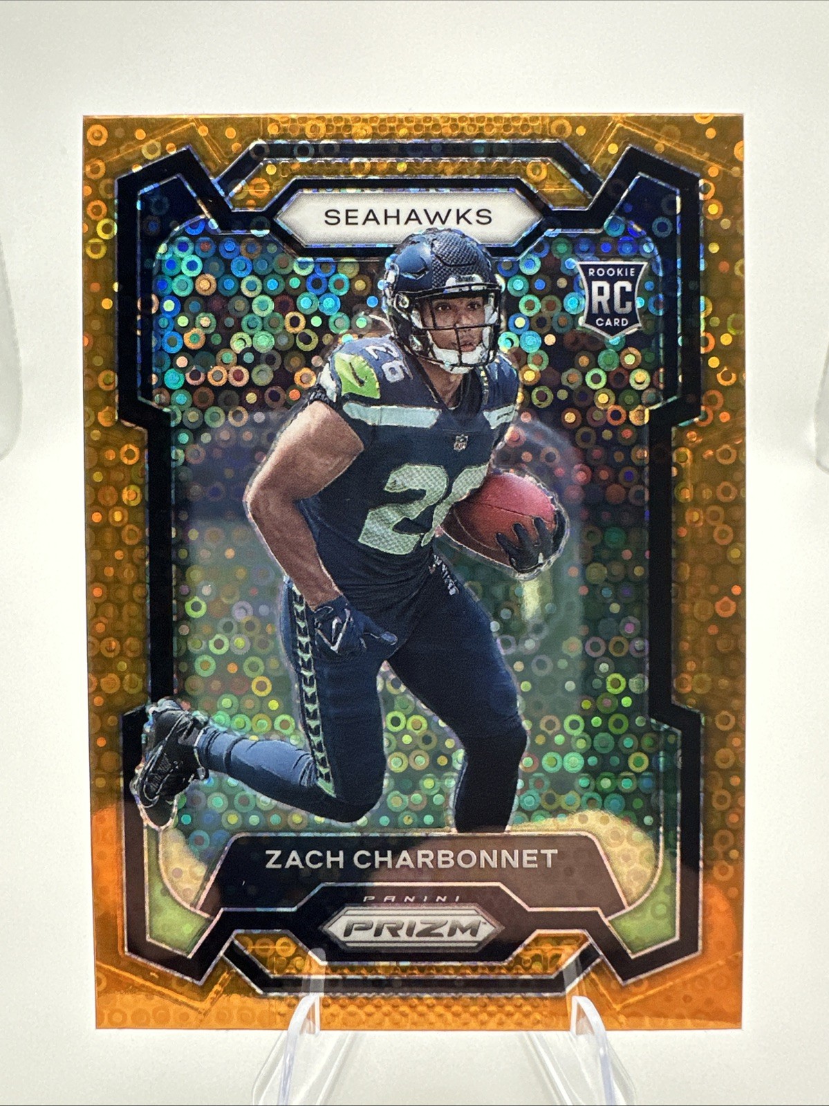2023 Panini Prizm - Rookies Zach Charbonnet #392 Disco Prizm (RC)