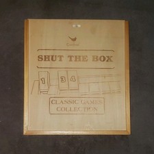 Cardinal Shut the Box Wooden Game Board Classic Dice Game Strategy Theme