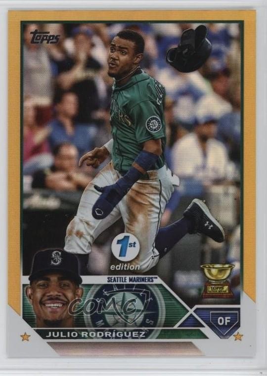 2023 Topps Series 1 1st Edition Gold Foil Julio Rodriguez Rodríguez #330 1t6i