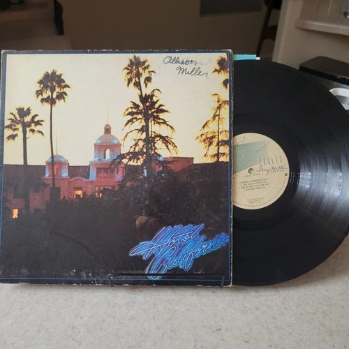 Eagles Hotel California 1976 LP 1st US Pressing Complete W/Original Poster!