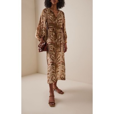 zimmermann green midi dress Dark Green Bell Sleeve Rib Sweater