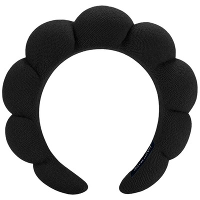 Spa Headbands for Washing Face or Makeup, Sponge Bubble Skincare Headbands, Puff