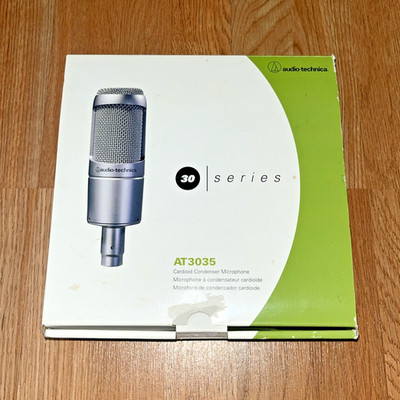 Audio-Technica AT3035 Condenser Microphone XLR w/ Box & Accessories
