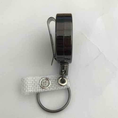 2 pcs Carabiner Badge Reel Heavy Duty Key Chain Retractable ID Badge Holder - Picture 5 of 12