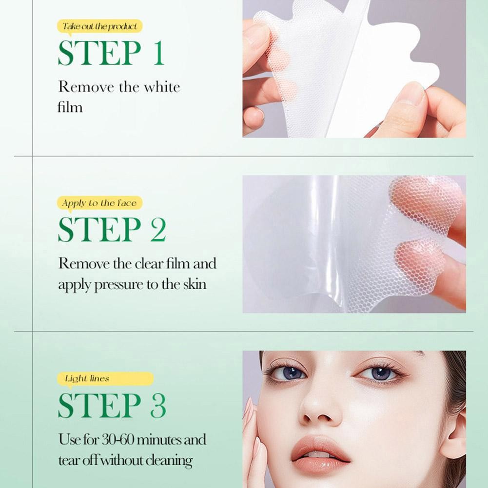 10pc Anti Wrinkle Facial Smile Line Patch Facial Lifting Laugh Lines Care :