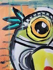 Original Abstract Painting Canvas Neo Expressionist Fine Art Decor 11x14 — photo 6