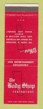 Matchbook Cover - The Body Shop Restaurant Washington DC