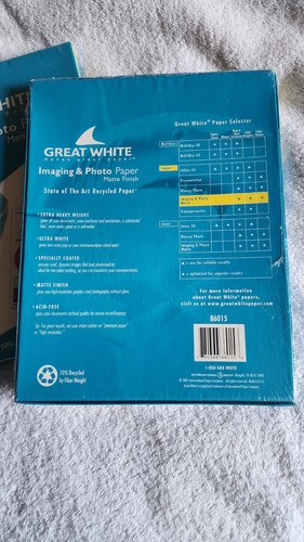 Set Of 3 Great White Matte Photo Paper 8.5 x 11 Art 150 Sheets Total 86015 - Picture 3 of 5
