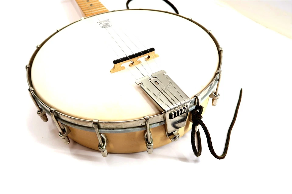 DEERING GOODTIME Banjo 5 String Open Back Blonde Maple with Stand & Dunlop Capo - Image 3 of 4