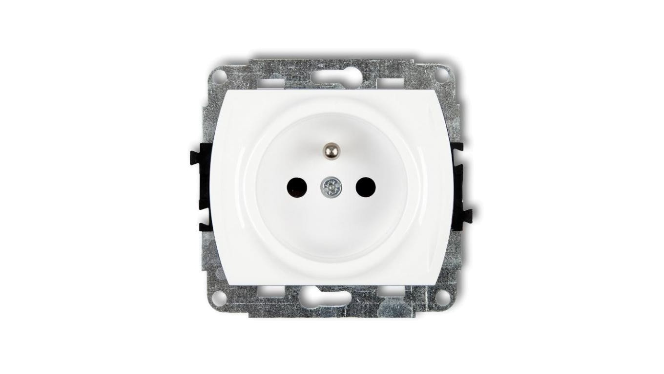 Trend Single Socket with/u 2P+Z White GP-1zp