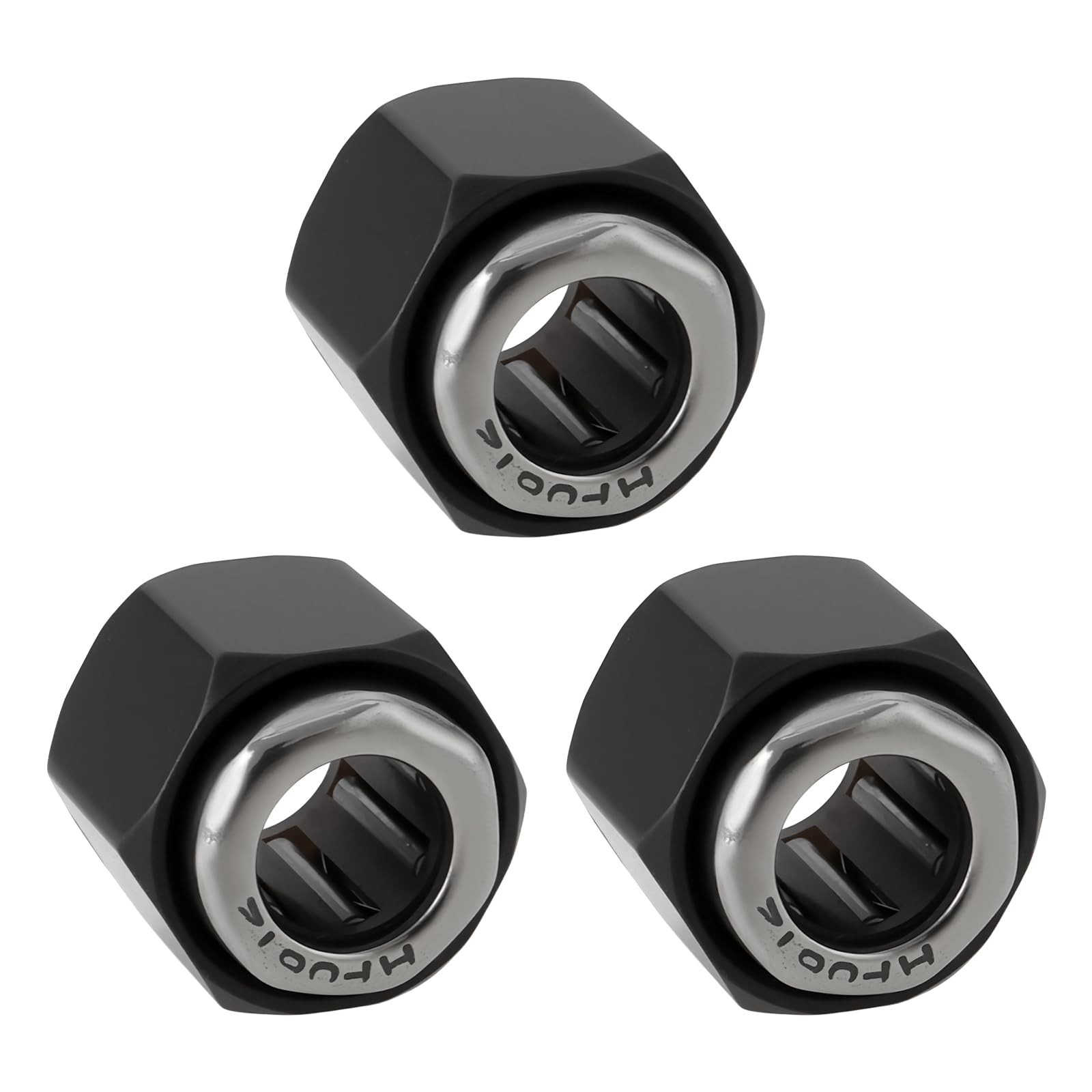 SG Store 3x RC One Way Bearing 12mm Hex Nut R025 Compatible with 12mm, Black