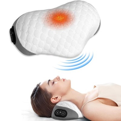 Electric Massager Cervical Pillow Hot Compress Vibration Massage Neck Traction