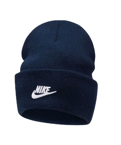Nike Erwachsene Unisex/Herren Peak Tall Cuff Futura Beanie Navy Strickmütze FB6528 - Bild 1 von 2