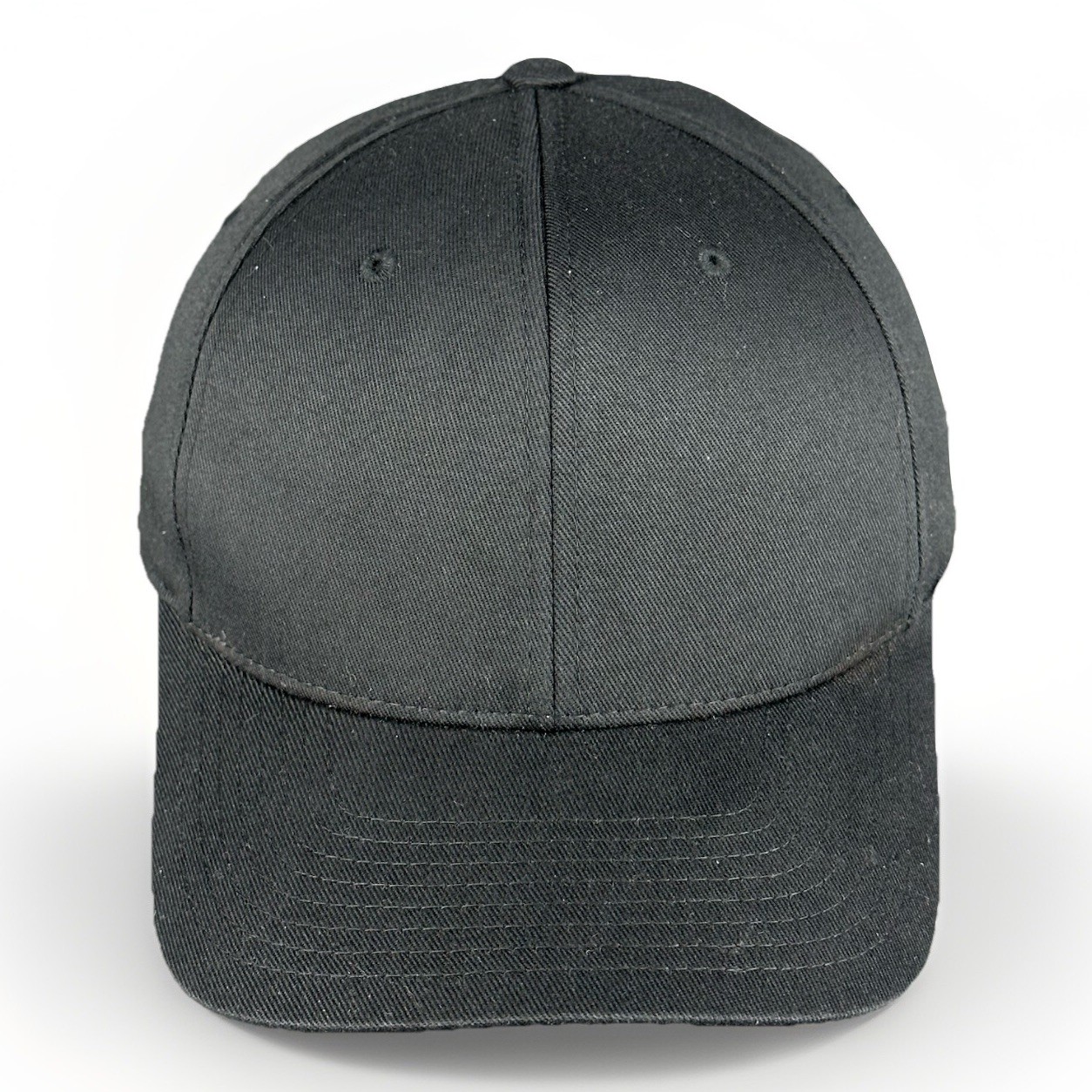 Solid Black FlexFit Hat Small - Medium Stretch Fi… - image 2