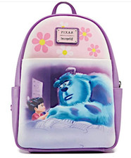 Loungefly Disney Pixar Monsters Inc Boo and Sully Bed Scene Mini Backpack