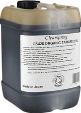 Sauce soja japonaise Yaemon Tamari bio Clearspring double résistance - 2,5 L