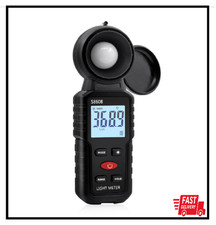 Digital Illuminance Light Meter: 200,000 Lux Photometer for Plants Photography