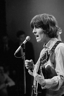 The Beatles On Ed Sullivan�George Harrison 1965 TV OLD PHOTO 3