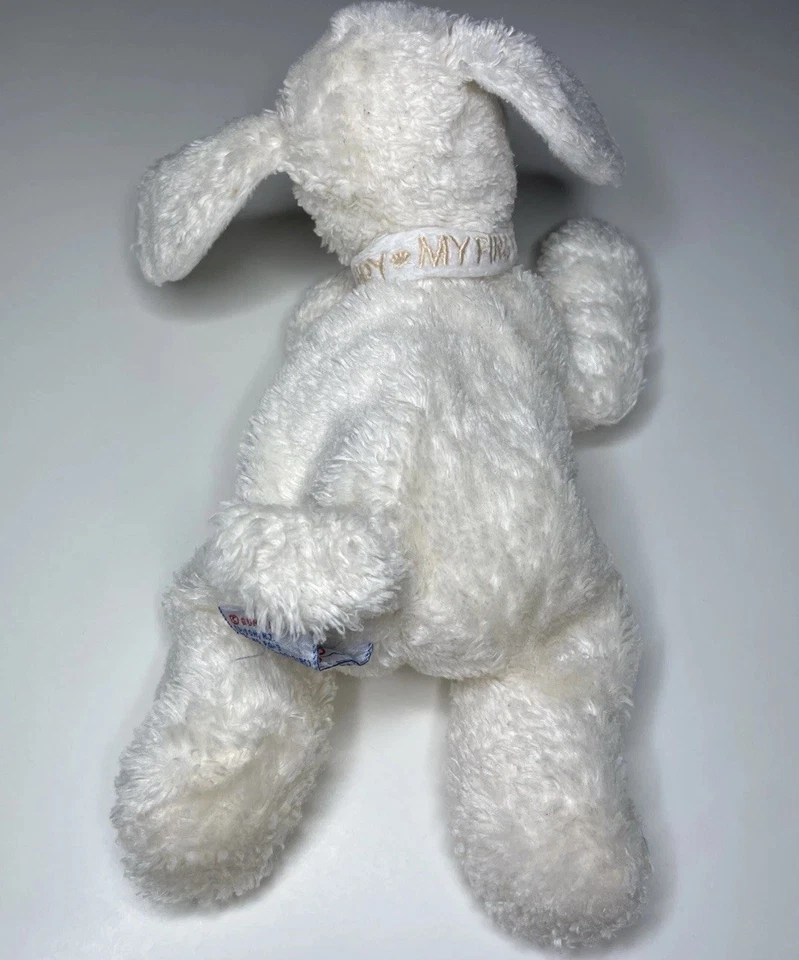 Baby Gund My First Puppy Plush Dog 10” White Cream Beige Stuffed Lovey #43070 - Image 4 of 4