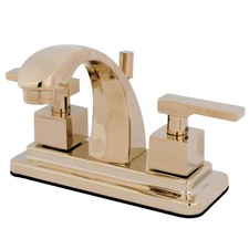 Kingston Brass KS464.QLL Executive 1.2 GPM Centerset Bathroom - Brass