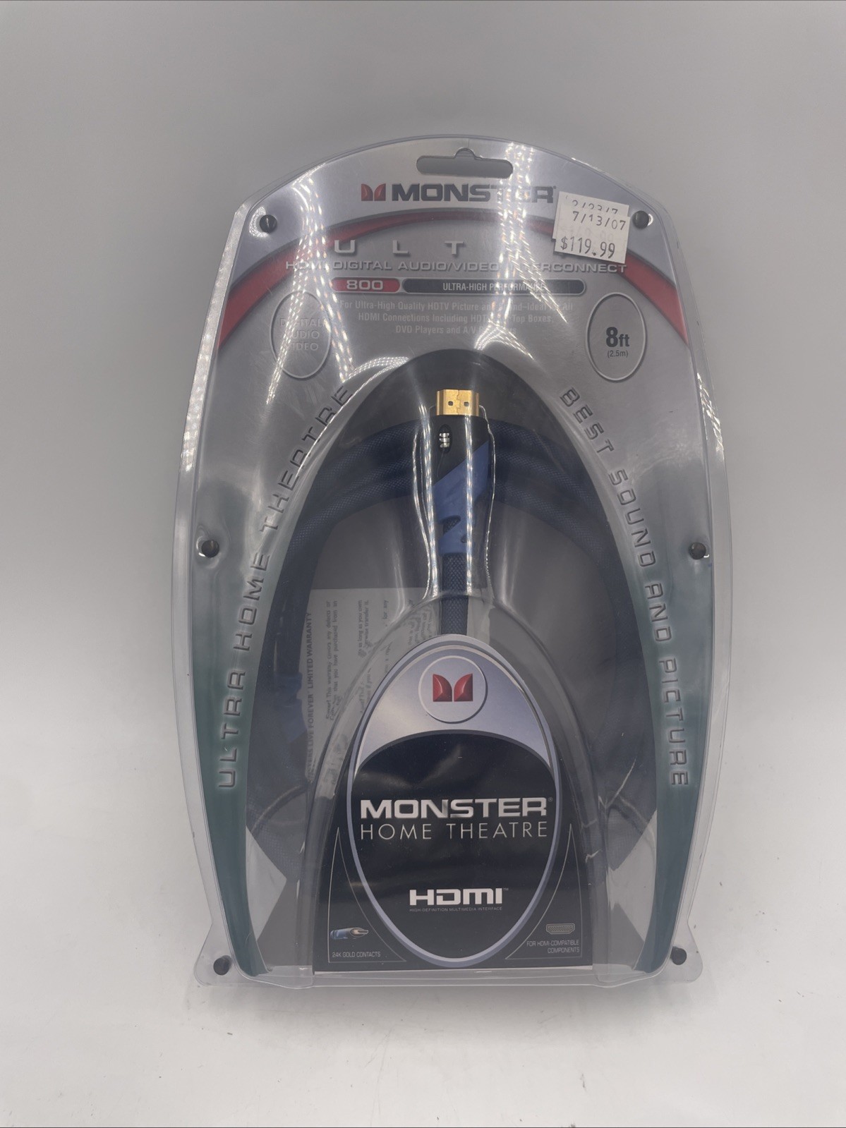 8ft HDMI Cable High-Speed Monster Home Theater Premium Quality-image