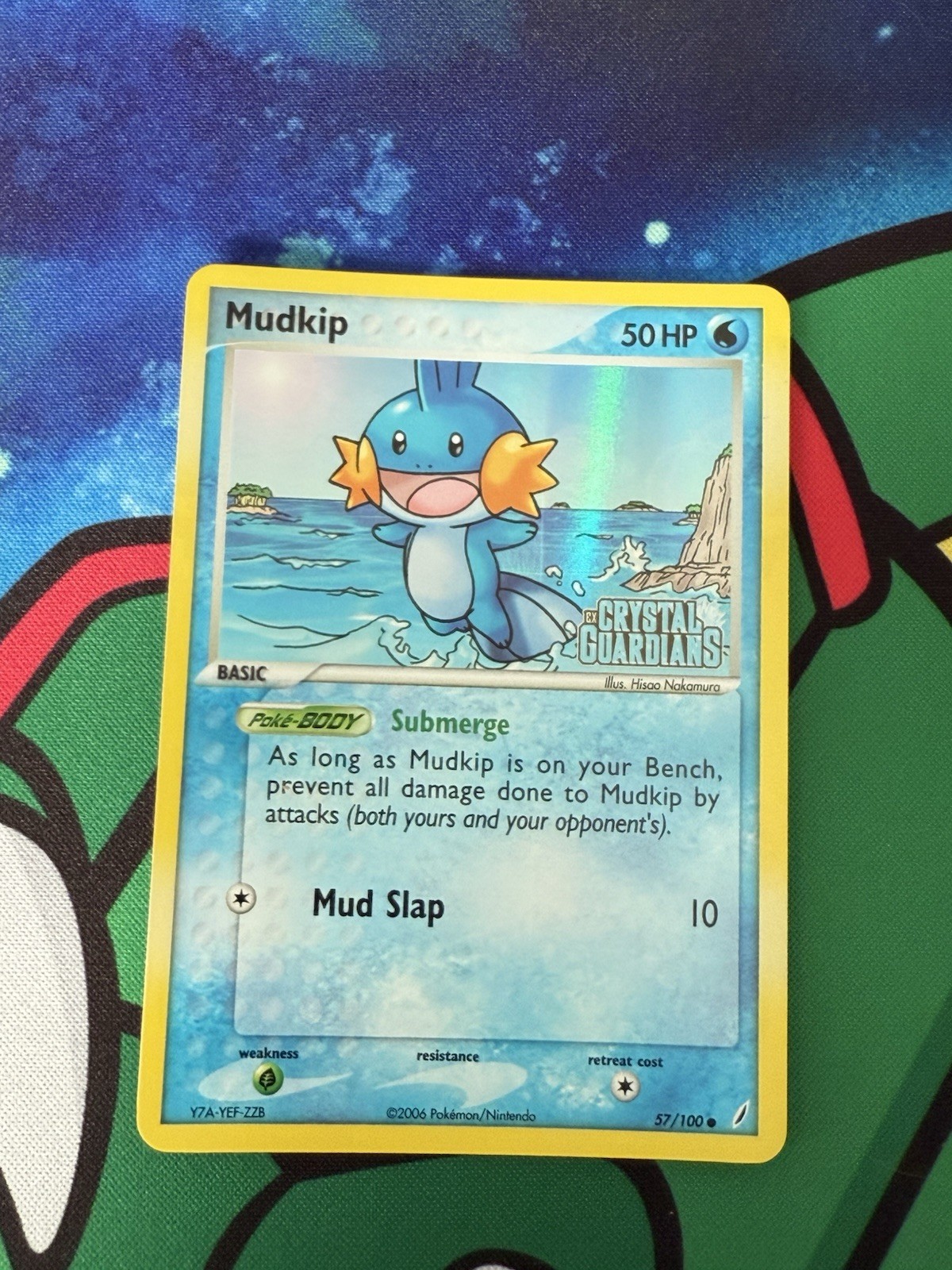 Mudkip 57/100 Crystal Guardians Reverse Holo NM
