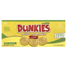 Premium Cookies, Golden Dunkies, Vanilla & Creme Cookies, Lemon, 12 Packs, 0.75