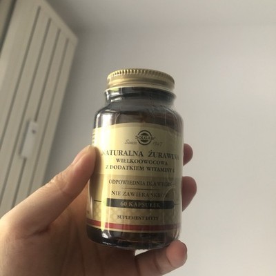 Natürliche Cranberry mit Vitamin C 60 pflanzliche Kapseln Solgar