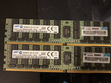 SAMSUNG 64GB PC4-2133P, 4drx4 Server Ram / ECC Memory - M386A4G40DM0-CPB2Q 2x32