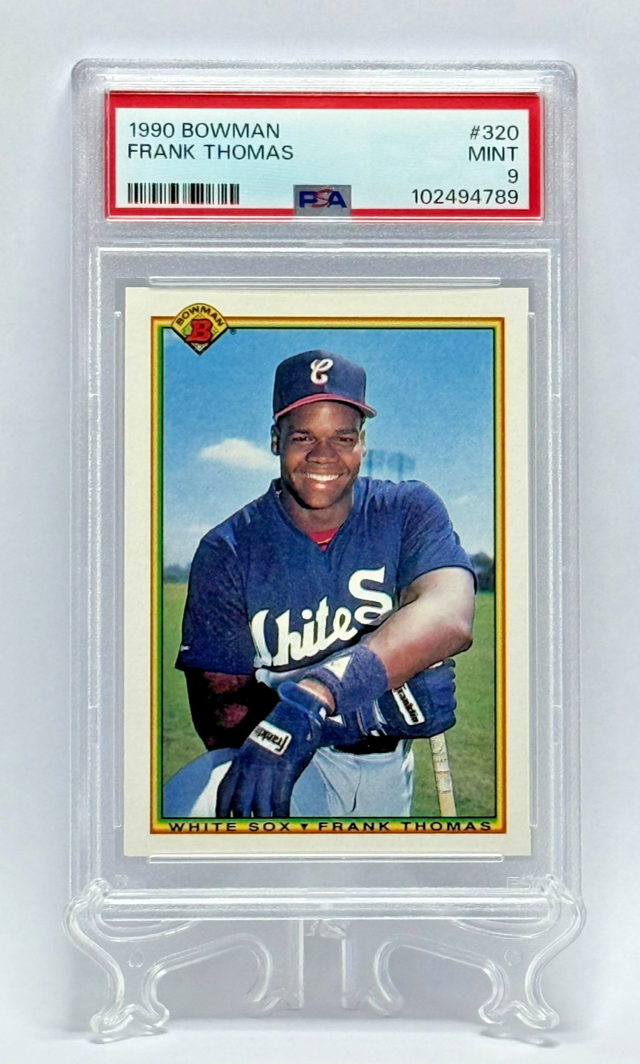 1990 Bowman Topps Frank Thomas Rookie RC Card #320 PSA 9 MINT