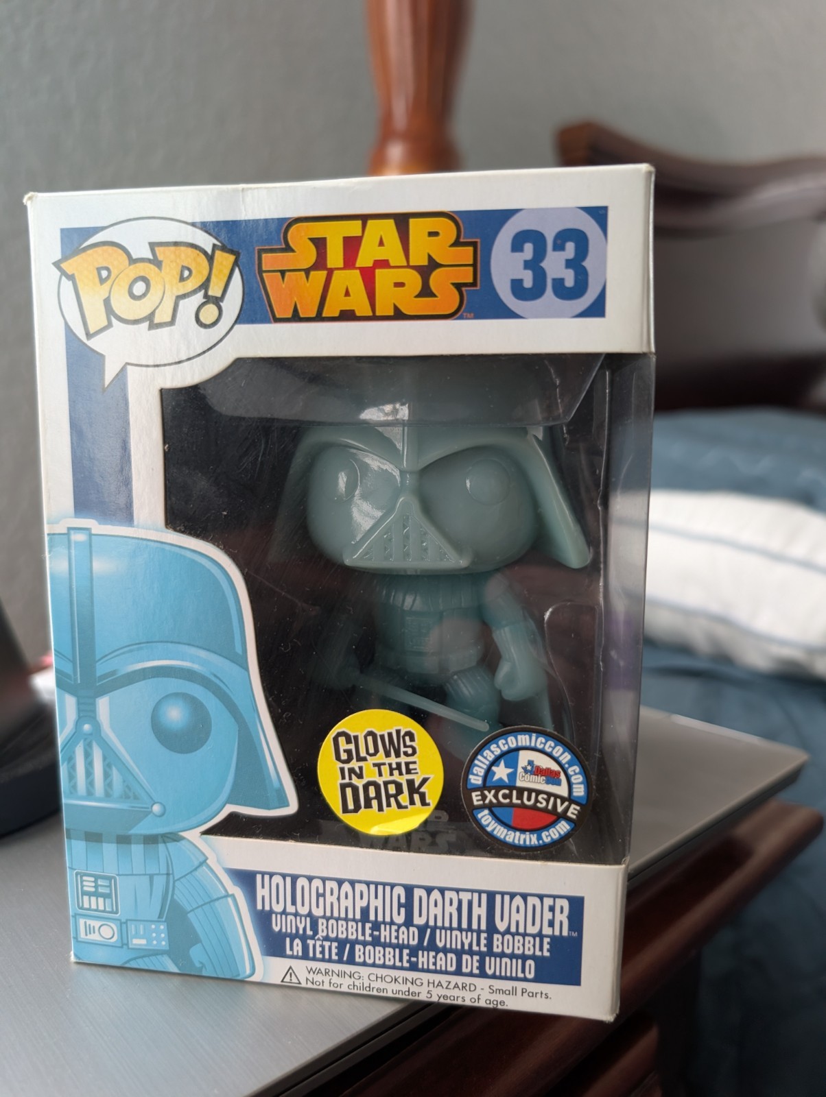 Funko Pop! Star Wars Holographic Darth Vader #33 GITD Dallas